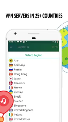 Power VPN android App screenshot 5